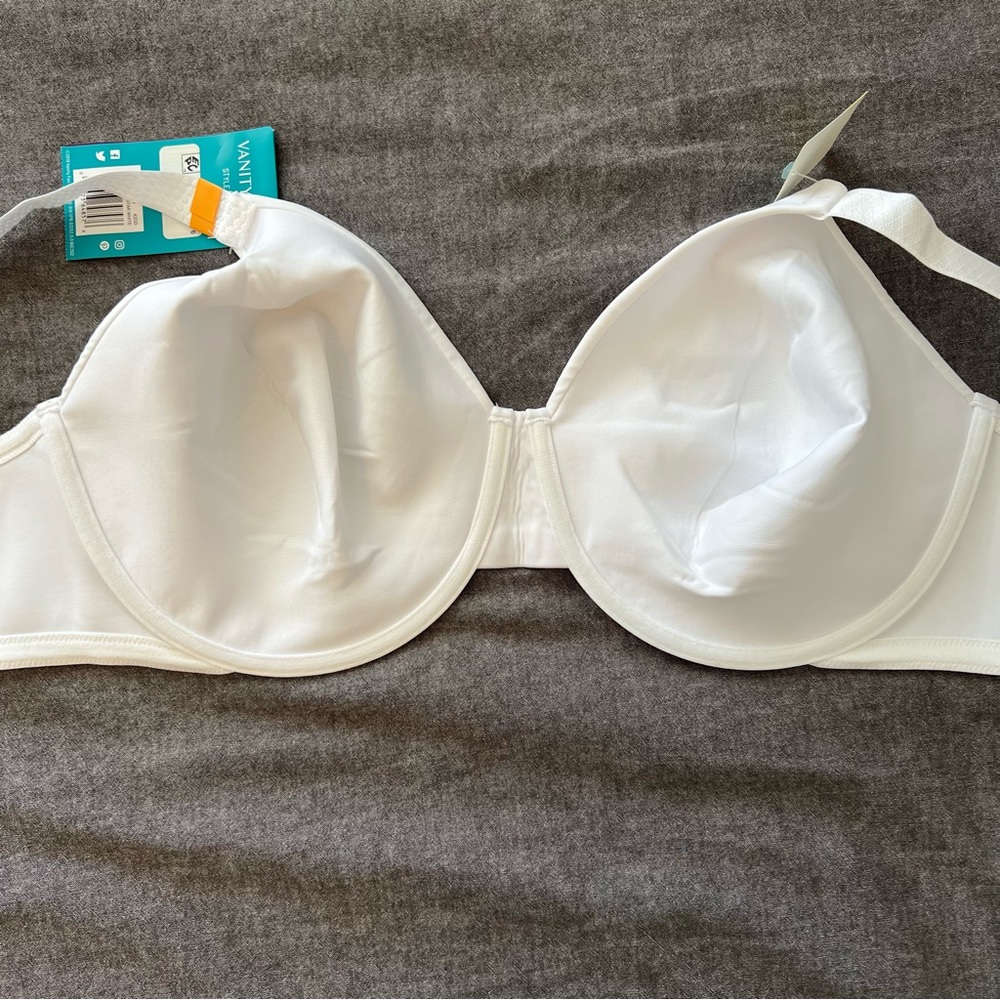 NWT Vanity Fair beauty back minimizer white bra - Picture 8 of 15